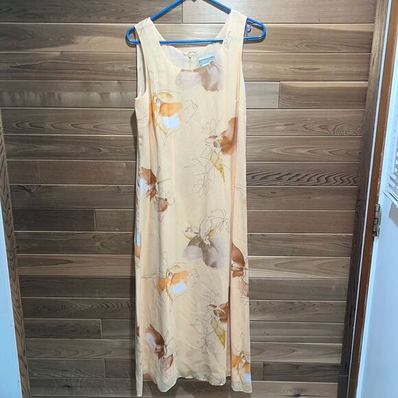 EXCELLENT CONDITION WOMEN’S SIZE 10 COLDWATER CREEK LINED SLEEVELESS MAXI DRESS - Picture 1 of 6